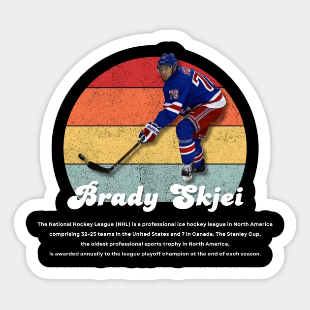 Brady Skjei Vintage Vol 01 Sticker by Gojes Art